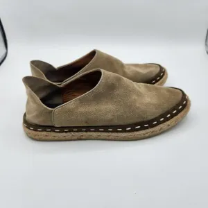 Rag &amp; Bone Canyon Espadrille Suede Flat Loafers Size 35 US 5 Olive Green
