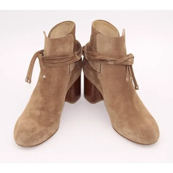 Rag &amp; Bone Dalia II Camel Suede Women's Ankle Boots Sz 38 US 8