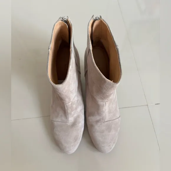 Rag &amp; Bone New York CLASSIC NEWBURY Suede Boots in Beige Size 39