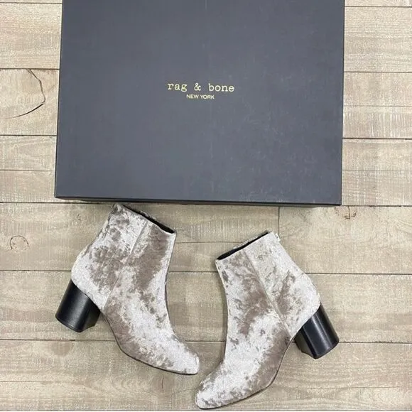 🆕Rag &amp; Bone NIB Drea Boot in Dove Velvet (RB-16)