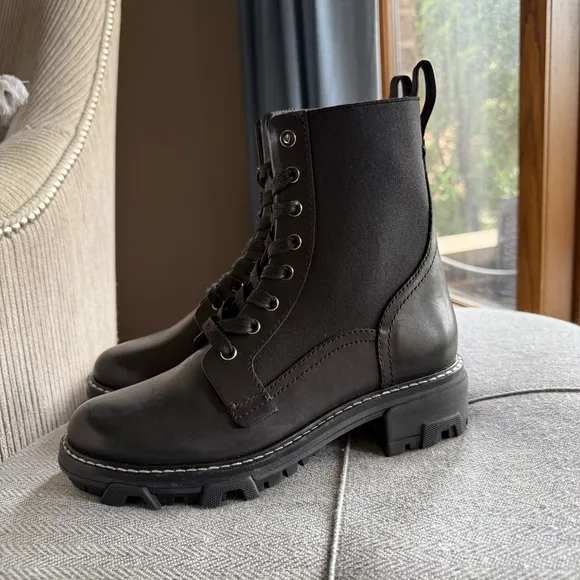 Rag &amp; Bone Shiloh Black Leather boot