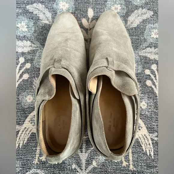 Rag Bone Harley grey Suede ankle Boots