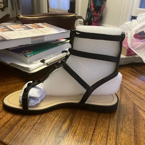 REBECCA MINKOFF shoes black studded gladiator sandals size 6.5