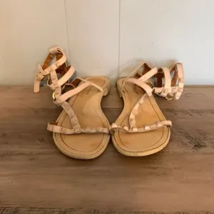 Rebecca Minkoff Nude Studded Gladiator Sandals Size 6.5