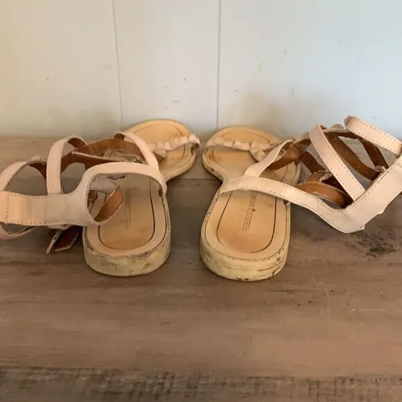 Rebecca Minkoff Nude Studded Gladiator Sandals Size 6.5