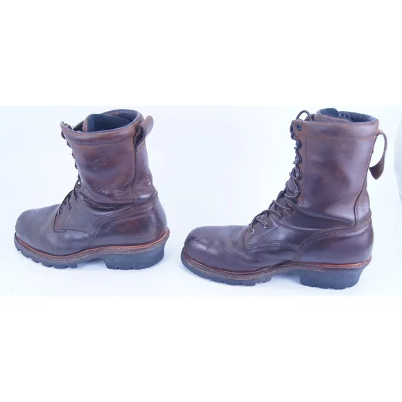 Red Wing Boots 4420 LoggerMax Steel Toe Waterproof Leather Work Mens 10.5 D