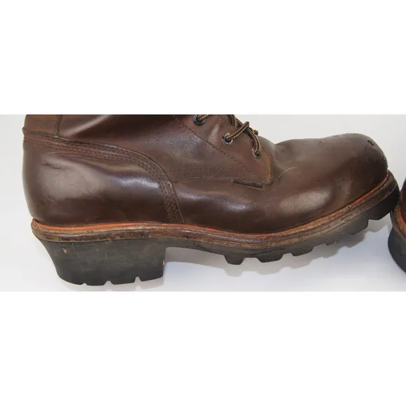 Red Wing Boots 4420 LoggerMax Steel Toe Waterproof Leather Work Mens 10.5 D