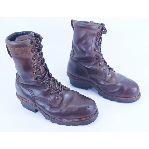 Red Wing Boots 4420 LoggerMax Steel Toe Waterproof Leather Work Mens 10.5 D