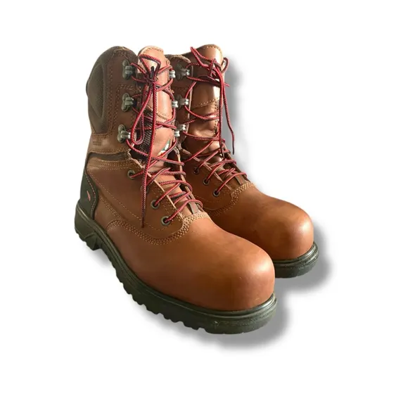 Red Wing Leather Work Boots Waterproof Protective Toe ASTM F2413-18 Sz 8.5B 3554