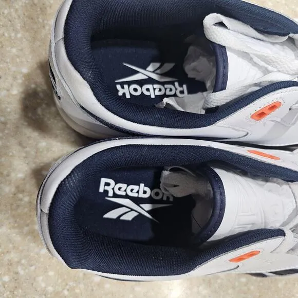 Reebok BB 4000 II IE6832 Sneakers White Navy Leather Basketball Men's Size 10.5