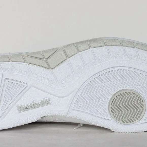 Reebok BB4000 Mens White Leather Low Top Sneakers