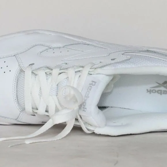 Reebok BB4000 Mens White Leather Low Top Sneakers