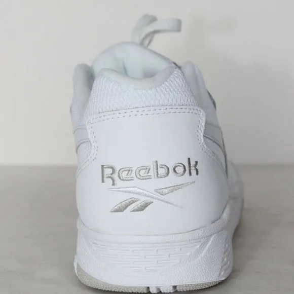 Reebok BB4000 Mens White Leather Low Top Sneakers