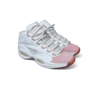 Reebok Question Mid Pink White Allen Iverson Basketball Sneakers Men's Size 10.5