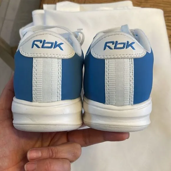 REEBOK S. CARTER CLASSIC BLUE AND WHITE BASKETBALL SNEAKERS.  NEW