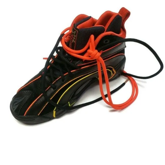 Reebok Shaqnosis x Hot Ones Basketball Shoes Size 7.5 Sneakers Black Red H68851