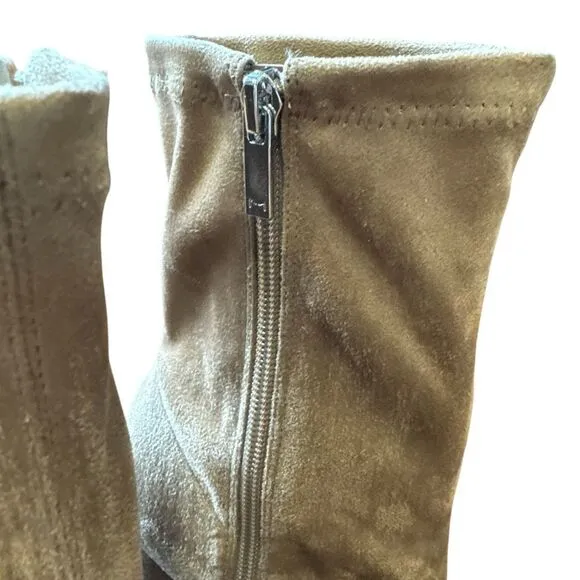 Revolve Marc Fisher LTD Larry Vegan Suede Leather Pointed Toe Ankle Boots NWOT