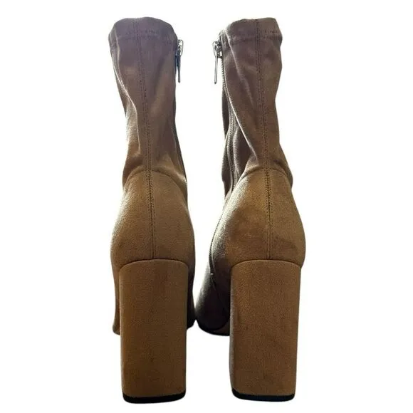 Revolve Marc Fisher LTD Larry Vegan Suede Leather Pointed Toe Ankle Boots NWOT