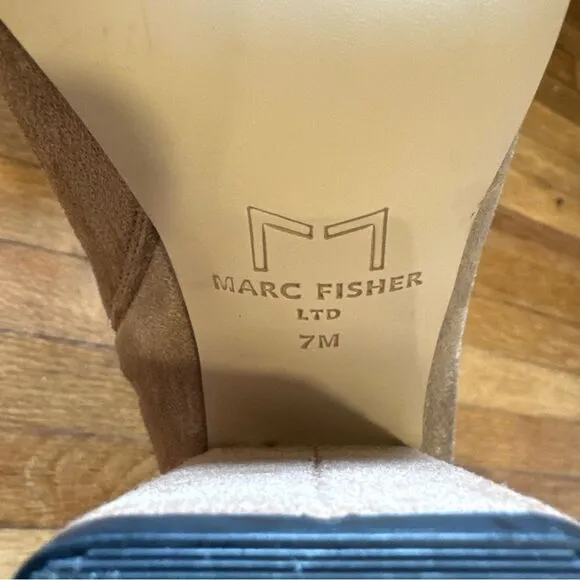 Revolve Marc Fisher LTD Larry Vegan Suede Leather Pointed Toe Ankle Boots NWOT