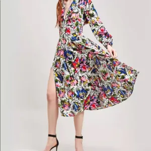 RIXO LONDON camellia silk floral midi dress