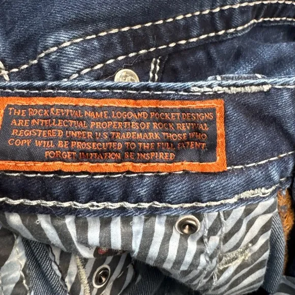 Rock Revival Jeans Beliss Boot Size 27 McBling 2000s Y2K