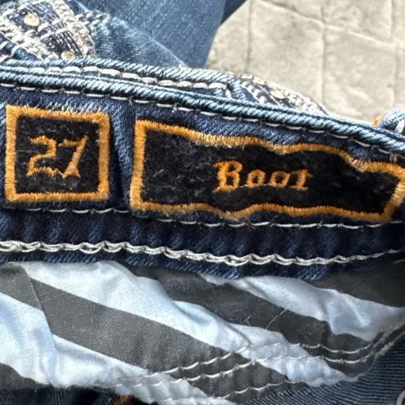 Rock Revival Jeans Beliss Boot Size 27 McBling 2000s Y2K