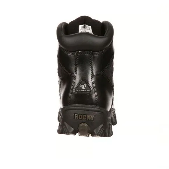 Rocky 6&quot; Alpha Force Waterproof Public Service Boots Black Size 5.5 Women NEW
