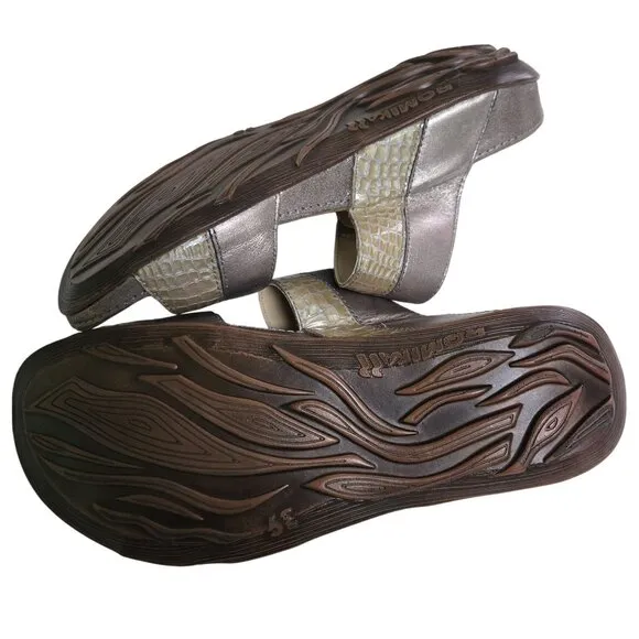 Romika Fidschi 22 Slide Sandals Gold Combo Comfort Quality Size 39/7