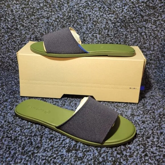 Rothy’s The Slide Maritime Navy Comfortable Flats Sandals Women’s Multiple Sizes