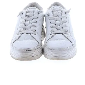 Roxy Womens White Sneakers 6.5 Bessie style Platform Lace Up Shoe Athleisure