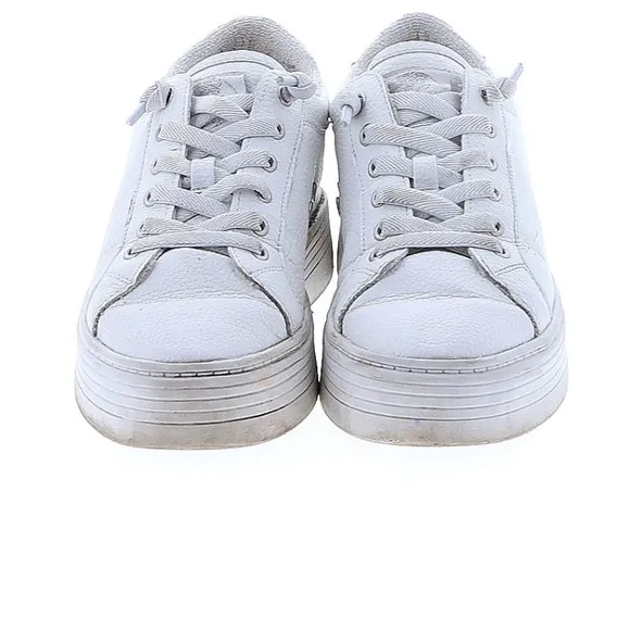 Roxy Womens White Sneakers 6.5 Bessie style Platform Lace Up Shoe Athleisure