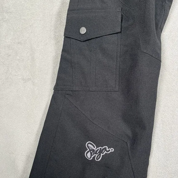 SAGA Outerwear Pants Women's M Black Snowboard/Ski Bottoms Fatigue 2L Series EUC
