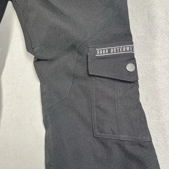 SAGA Outerwear Pants Women's M Black Snowboard/Ski Bottoms Fatigue 2L Series EUC