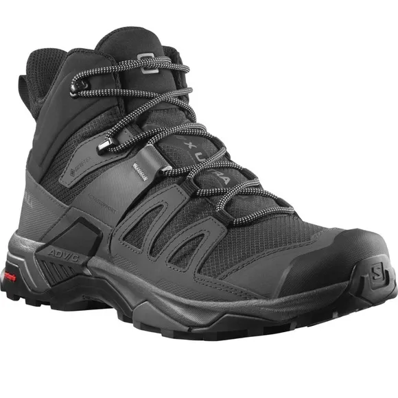 Salomon X Ultra 4 Mid GTX Boots Mens Size 10.5 Gore-Tex Waterproof Grey/Black