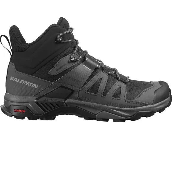 Salomon X Ultra 4 Mid GTX Boots Mens Size 10.5 Gore-Tex Waterproof Grey/Black