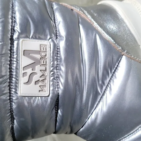 Sam Edelman Carlton Silver Waterproof Boots - Size  9