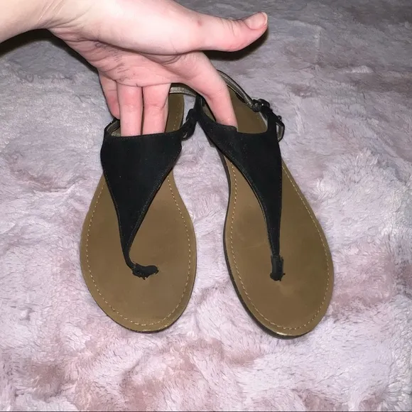 Sam Edelman Circus “Bianca” Sandals - black suede - women’s size 8 - like new