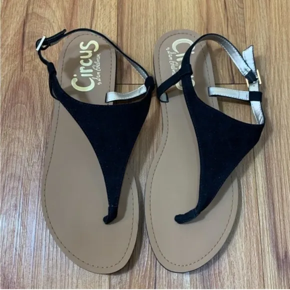 Sam Edelman Circus “Bianca” Sandals - black suede - women’s size 8 - like new