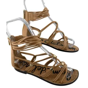Sam Edelman Gianni Sandals Womens Sz 9.5 Gladiator Tan Leather EUC