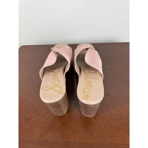 Sam Edelman Josselyn Clay Open Toe Slip On Studded Block Heel Sandals Size 10