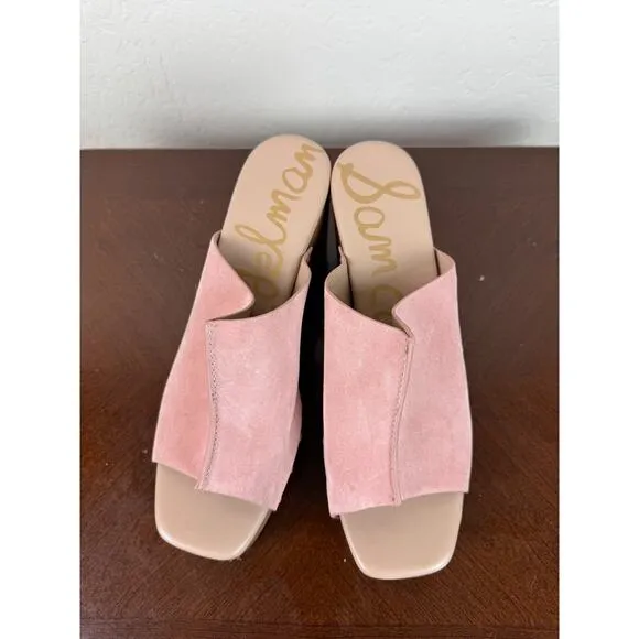 Sam Edelman Josselyn Clay Open Toe Slip On Studded Block Heel Sandals Size 10