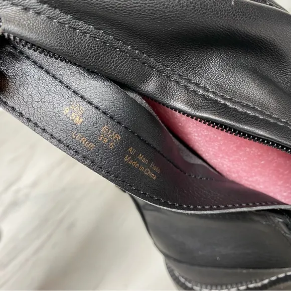 Sam Edelman Lerue Lug Sole Faux Leather Boot 9 1/2 M