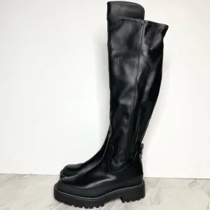 Sam Edelman Lerue Lug Sole Faux Leather Boot 9 1/2 M