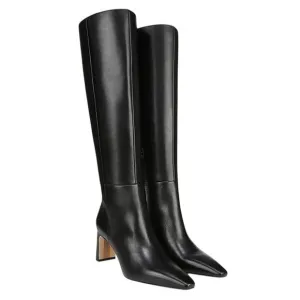 Sam Edelman Womens Sylvia Knee High Boots US 8.5M Black Leather Pointed Toe NWOB