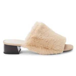 Sanctuary Leather Faux Fur Sandals