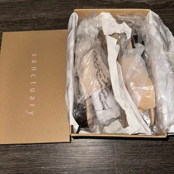 Sanctuary Leather Faux Fur Sandals