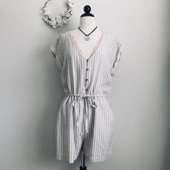 Sanctuary Sand Valley Stripe Romper
