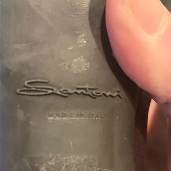 Santoni Leather Booties