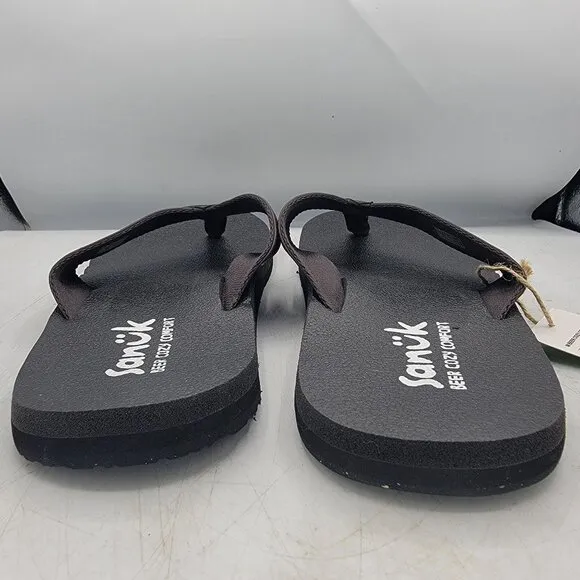 Sanuk Beer Cozy Coaster Mens 12 Comfort Flip Flop Sandals Beach Summer Casual
