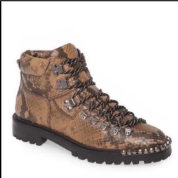 Schutz Ariabelle Lug Sole Booties 8.5 rhinestone detail